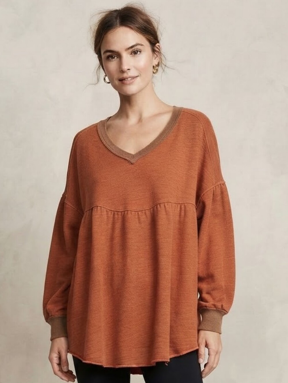 Free People Babydoll Sweatshirt
